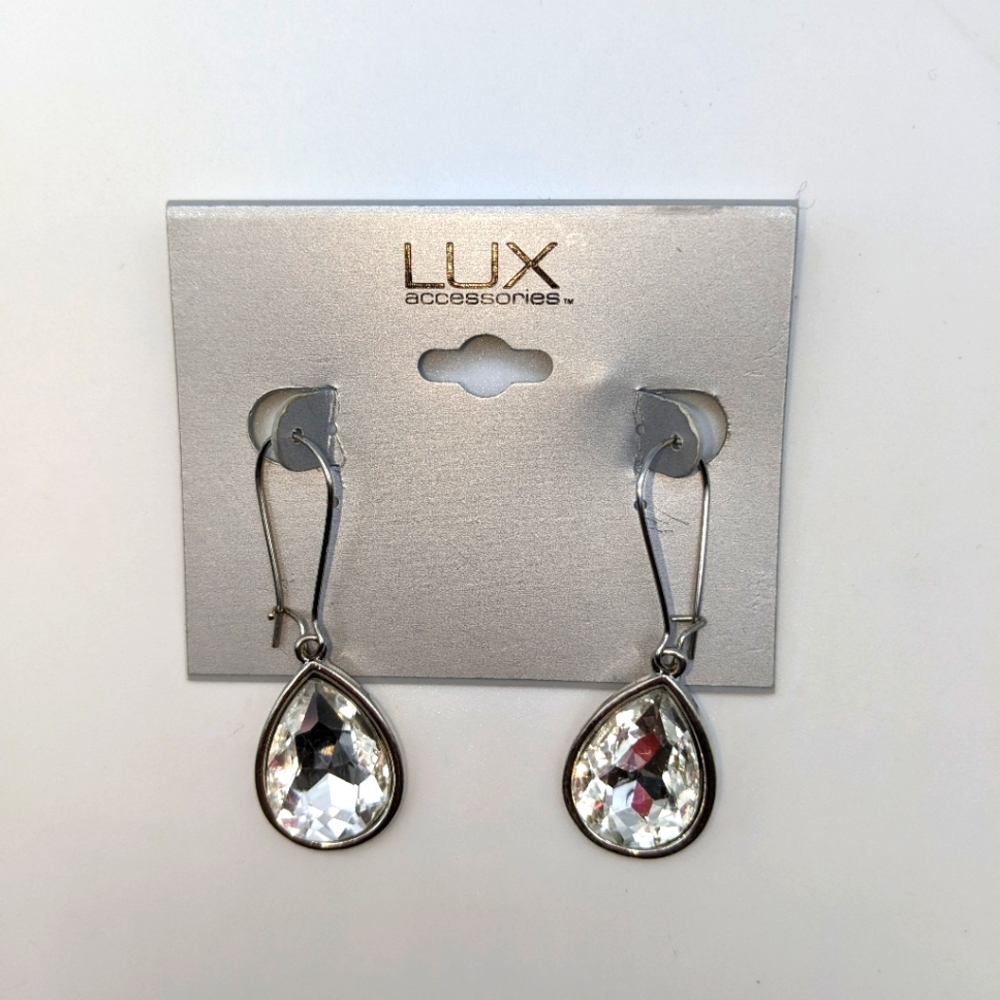 Lux Silver-tone Dangle Earrings